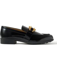Bottega Veneta - Monsieur Embellished Patent-leather Loafers - Lyst