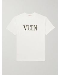 Valentino Garavani - Logo-Appliquéd Cotton-Jersey T-Shirt - Lyst