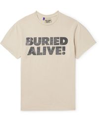GALLERY DEPT. - Buried Alive Distressed Printed Cotton-jersey T-shirt - Lyst