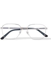 Cartier - Santos De Cartier D-Frame-Tone Titanium Optical Glasses - Lyst