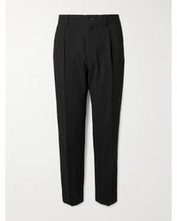 MR P. - Daniel Tapered Pleated Wool-Blend Seersucker Suit Trousers - Lyst
