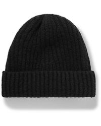 Inis Meáin - Ribbed Merino Wool And Cashmere-blend Beanie - Lyst