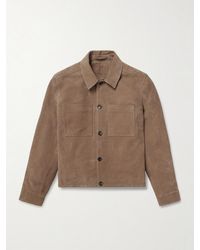 MR P. - Suede Overshirt - Lyst