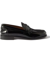 Christian Louboutin - Patent-leather Penny Loafers - Lyst