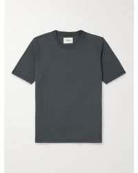 Folk - T-shirt in jersey di cotone tinta in capo - Lyst