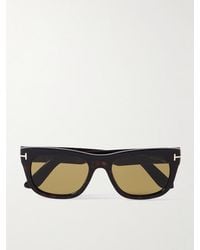 Tom Ford - Marshall Rectangular-Frame Acetate Sunglasses - Lyst