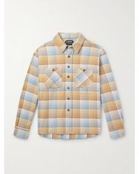 CHERRY LA - Checked Cotton-flannel Shirt - Lyst