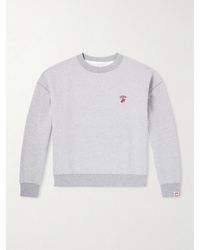 CHERRY LA - Western Athletic Logo-Embroidered Cotton-Blend Jersey Sweatshirt - Lyst