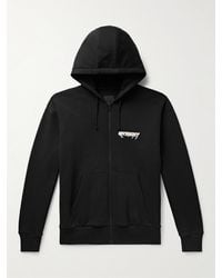 Givenchy - World Tour Logo-print Cotton-jersey Zip-up Hoodie - Lyst