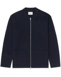 NN07 - Jonas 6398 Brushed-Wool Zip-Up Cardigan - Lyst