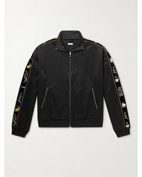 Kapital - Embroidered Velvet-trimmed Jersey Track Jacket - Lyst