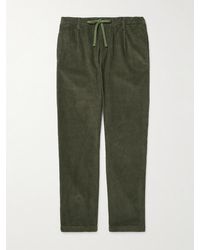 Hartford - Tanker Slim-Fit Straight-Leg Cotton-Corduroy Drawstring Trousers - Lyst