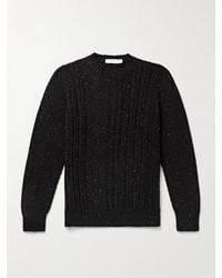 Inis Meáin - Ridges Slim-fit Cable-knit Merino Wool And Cashmere-blend Aran Sweater - Lyst