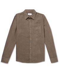 MR P. - Garment-dyed Linen Shirt - Lyst