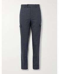 Incotex - Venezia 1951 Slim-Fit Tapered Stretch Virgin Wool Cargo Trousers - Lyst