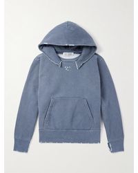 Our Legacy - Relic Distressed Cotton-jersey Hoodie - Lyst