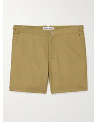 Frescobol Carioca - Rio gerade geschnittene mittellange Badeshorts aus recyceltem Material mit Zickzackstreifen - Lyst