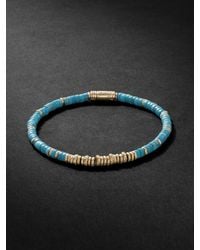 John Hardy - Gold Turquoise Heishi Beaded Bracelet - Lyst