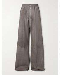 Rick Owens - Bella weit geschnittene Hose aus Leder mit Kordelzugbund - Lyst