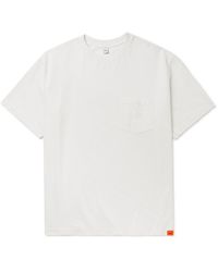 Aspesi - Oversized Logo-appliquéd Cotton-jersey T-shirt - Lyst