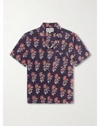 Kartik Research - Camp-collar Floral-print Silk Shirt - Lyst