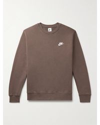 Nike - NSW Club Sweatshirt aus Jersey aus einer Baumwollmischung mit Logostickerei - Lyst