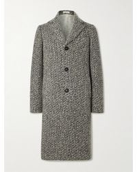Massimo Alba - Mercury Herringbone Wool-blend Coat - Lyst