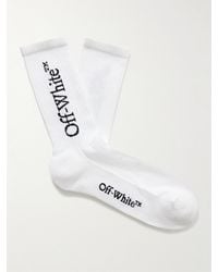 Off-White c/o Virgil Abloh - Bookish Socken mit Logo-Intarsie - Lyst