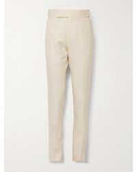 Tom Ford - Atticus Slim-fit Tapered Silk-canvas Suit Trousers - Lyst