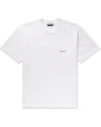 Stone Island - Logo-embroidered Garment-dyed Cotton-jersey T-shirt - Lyst