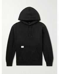 WTAPS - Aon Logo-Appliquéd Cotton-Jersey Hoodie - Lyst