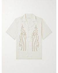Frescobol Carioca - Alves Embroidered Linen Shirt - Lyst
