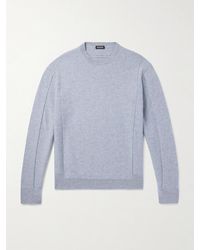 ZEGNA - Wool And Cashmere-Blend Sweater - Lyst