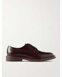 Brunello Cucinelli - Leather Derby Shoes - Lyst