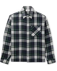 Celine - Checked Cashmere Overshirt - Lyst