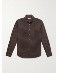 Hartford - Paul Checked Cotton-Flannel Shirt - Lyst