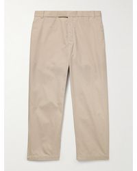 Thom Browne - Straight-leg Cropped Typewriter Cloth Trousers - Lyst