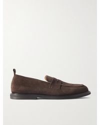 MR P. - Leo Suede Penny Loafers - Lyst