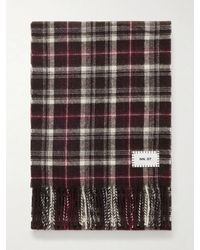 NN07 - Checked Wool Scarf - Lyst