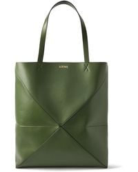 Loewe - Puzzle Fold Large Panelled Leather Tote Bag - Lyst