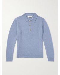 LE17SEPTEMBRE - Pointelle-knit Polo Shirt - Lyst