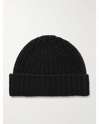 Johnstons of Elgin - Ribbed Cashmere Beanie - Lyst