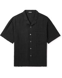 Barena - Bagolo Camp-collar Cotton And Linen-blend Gauze Shirt - Lyst