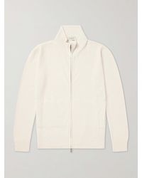 Piacenza 1733 - Knitted Silk And Linen-Blend Zip-Up Cardigan - Lyst
