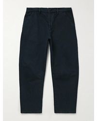 Nili Lotan - Emir Straight-Leg Cotton-Blend Twill Trousers - Lyst
