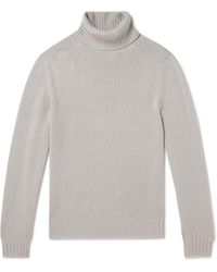 Allude - Virgin Wool And Cashmere-blend Rollneck Sweater - Lyst