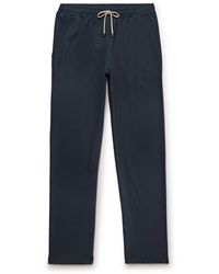 Zimmerli of Switzerland - Straight-leg Cotton-blend Piqué Drawstring Trousers - Lyst