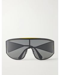 Loewe - Speed Shield Aviator-Style Metal Sunglasses - Lyst