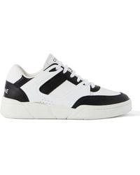 Celine - Ct-07 Rubber-Trimmed Leather Sneakers - Lyst