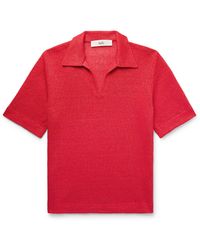 Séfr - Mate Linen Polo Shirt - Lyst